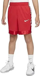 [Nike] Big Kids' (Boys') Dri-Fit Elite Basketball Shorts (LG (14-16 Big Kids), University Red/White)