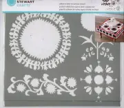 Martha Stewart Laser-Cut Layering Stencil~8 designs~Modern Suzani~Quick Ship!