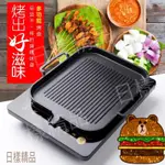 《樣樣型》🔥台灣快速出貨🔥韓式麥飯石電磁爐烤盤  韓式烤盤  電磁爐專用  麥飯石塗層 烤肉 燒烤 烤盤