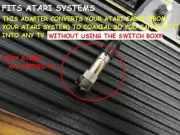 ATARI 2600 5200 7800 TV RF Video Television Cable Connector Switch Box Coaxial