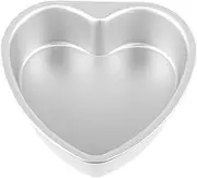 Mikinona Aluminum Heart Cake Mould Small Baking Pan Nonstick Versatile for Mousse Chiffon Desserts Birthday Decor