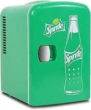 Koolatron Sprite Mini Fridge for Bedrooms| 4L 6 Can 12V Compact Refrigerator for Snacks Lunch Drinks| Portable Personal Cooler/Warmer for Desktop Home Office Car Kids Travel Camping, Green