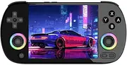 RG40XX H Handheld Game Console with RGB Colorful Joystick Lighting, 4" IPS Screen Linux System, Built in 3200mAh Battery 64+128G TF Card & 10171 Games, Support WiFi Bluetooth