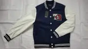 NEW TRUE RELIGION HORSESHOE PATCH VARSITY MEN'S BOMBER JACKET SIZE L