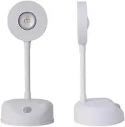 Vortex L2201 Motion Sensor Remote Control 3 Color Temperature Rechargeable Adjustable dimmable Easy Installation LED Display Spotlight Wall Light Night Light Table Light(White)