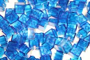 10 Lego Trans-Medium Blue, 2x2 Brick Inv 309