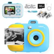Kids Camera Instant Print, Digital Camera Toys Gift for Girls and Boys 3-12 Age