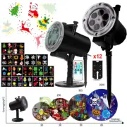 Christmas Snowflake Projector Laser Light LED Moving Xmas Party Yard Decor Lamp