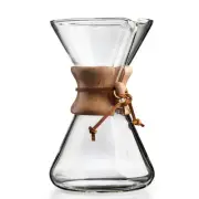 Pour-Over Glass Coffeemaker - Hand Blown Series - 8-Cup