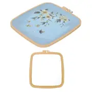 9.8" x 11" ABS Adjustable Square Embroidery Hoop, Beige
