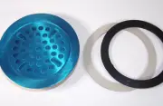 NEW Kratos Locking Drain Strainer 3-1/2" Diam. 29N-127 (w/ blue protective film)