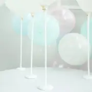 10 White 17-Inch tall Balloons Column Stand Sticks Holders Party Decorations