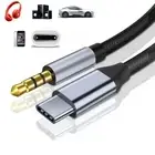 USB-C to 3.5mm Hi-Res Audio Aux Car Adapter for Samsung Galaxy S24 S23 Ultra