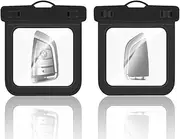 [Mocamoro] 2 Pack Waterproof ID Card Key Fobs Holder Pouch with Landyard, Small Dry Bag for Cash, Money, Credit Card, Beach Cruise Ship Essentials for Swimming