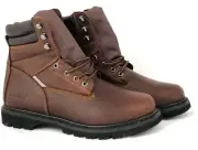 Labo Men 1212 Brown Work Safety Leather Boots (E,W)