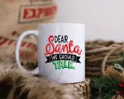 Personalized Funny Christmas mugs | Santa We should TALK | Christmas Gift Ideas