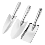 3 Pcs Stainless Steel Small Shovel Portable Garden Tool Organizer Digging