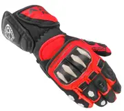 Arlen Ness Sugello Motorcycle Gloves, black-red, Size XS for Men Black Red