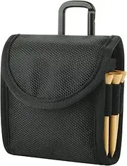 Cosmos Golf Ball Pouch Golf Tees and Divot Repair Tool Holder Nylon Golf Bag Accessories Belt Bag Gifts for Men