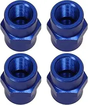 4 Pcs 1/8 Inch NPT Brass Hex Nipple Coupling, 1.8 Inch NPT Female Threaded Equal Diameter Coupler Air Hose Pipe Fittings Adapter, Universal for Fuel Air Water Oil Pipes