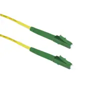 1m LC/APC-LC/APC Simplex 9/125 OS2 Singlemode Fiber Patch Cable OFNR Yellow 3FT