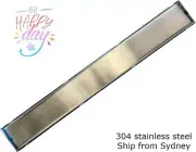 SILVER SMART TILE INSERT FLOOR WASTE SHOWER GRATE DRAIN LONG GRATE 600mm 800mm