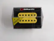 DiMarzio F-spaced Titan Neck Model Humbucker Yellow W/Black Poles DP 258