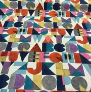 Block Letter Alphabet Waverly Novogratz Spice Multi Purpose Fabric By the Yard