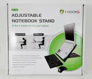 Set of 10 i-ROCKS 10"-15" IR-1360-BK Adjustable Notebook Stand w/Cooling Fan