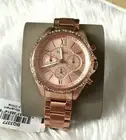 NIB Fossil BQ3377 Modern Courier Chrono Rose-Gold-Tone Stainless Steel Watch
