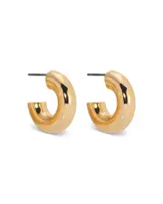 Ettika Mini Thick Classic Hoop Earrings