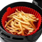 Air Fryer Silicone Pot - Air Fryer Oven Accessories - Replacement For Flammable Parchment Liner Paper - No Need To Clean The Air Fryer-color:pink