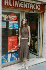Maeve Midi Skirt | Brown