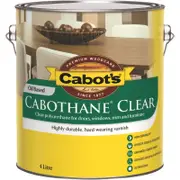 Cabot's 4L Gloss Oil Based Cabothane Clear Polyurethane Timber Varnish