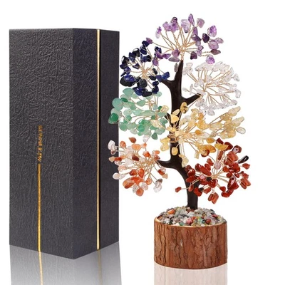 7 Chakra Crystal Tree of Life,Birthday Gifts for Women, Healing Crystal and S...