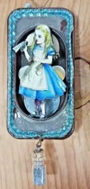 Alice's Drink Me Wondrous Junk Yard Assemblage Art Piece!