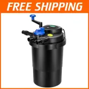 Versatile Pond Filter with 13W UV-C Light, Perfect for 1000 Gallon Koi Setup