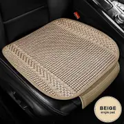 SEAMETAL Summer Car Seat Cover Breathable Ice Silk Four Seasons Car Seat Cushion Protector Pad Front Pad Fit for Most Cars beige 1PC Front Seat Cus...