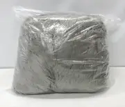 NEW Pottery Barn TEEN Himalayan Faux Fur LARGE 41" Beanbag Slipcover~Gray