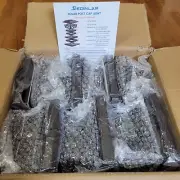 6 PCS Solar Post Cap LED Lights Outdoor Glass 2 Color Modes for 4x4 5x5 6x6 Post