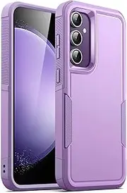 [JETech] Case for Samsung Galaxy S23 FE 6.4-Inch, Heavy Duty Dual-Layer Protection, Rugged Tough Shockproof Phone Cover with Matte Design (Light Purple)