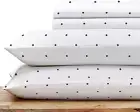 Polka Dot Sheets Softest 100% Cotton Sheets for King Size Bed, Luxury 400 Thread