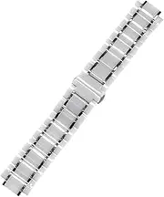 RAYESS Ceramic Watchband for Guess Watch Strap Light Plus Stainless Steel Bracelet 23 * 14mm Watchbands (Color : White Silver, Size : 23-14mm)