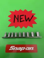 snap-on tools 1/4" drive socket set SAE shallow chrome 12 point NEW USA