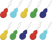 10 pcs Needle Threaders Brass Wire Gourd Shaped Plastic Needle Thread Easy to Insert Hand Sewing Needles,Used for Sewing Machines Hand Sewing Cross Stitch Mending Clothing (Random Colors)
