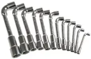 Facom SOCKET SPANNER SET 12Pcs 7-24mm Metric, Double-Ended, Angled 6-Point
