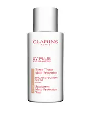 Clarins Uv Plus Anti Pollution Antioxidant Tinted Face Sunscreen Spf 50 1.7 oz.