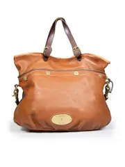 Brown Leather Mitzy Tote Bag