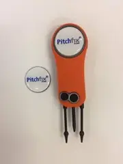 Pitchfix Fusion 2.5 Divot Tool Orange, with extra marker