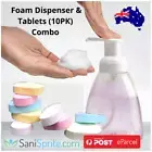 SaniSprite foaming hand dispenser and foam tablets Combo. Sanitab (10 Pack)